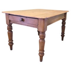 Victorian Pine Farmhouse Kitchen Table
