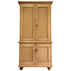 Viktorianischer Kiefer-Haushälterinnen-Schrank Vorratskammer Antik:: 19. Jahrhundert:: um 1890