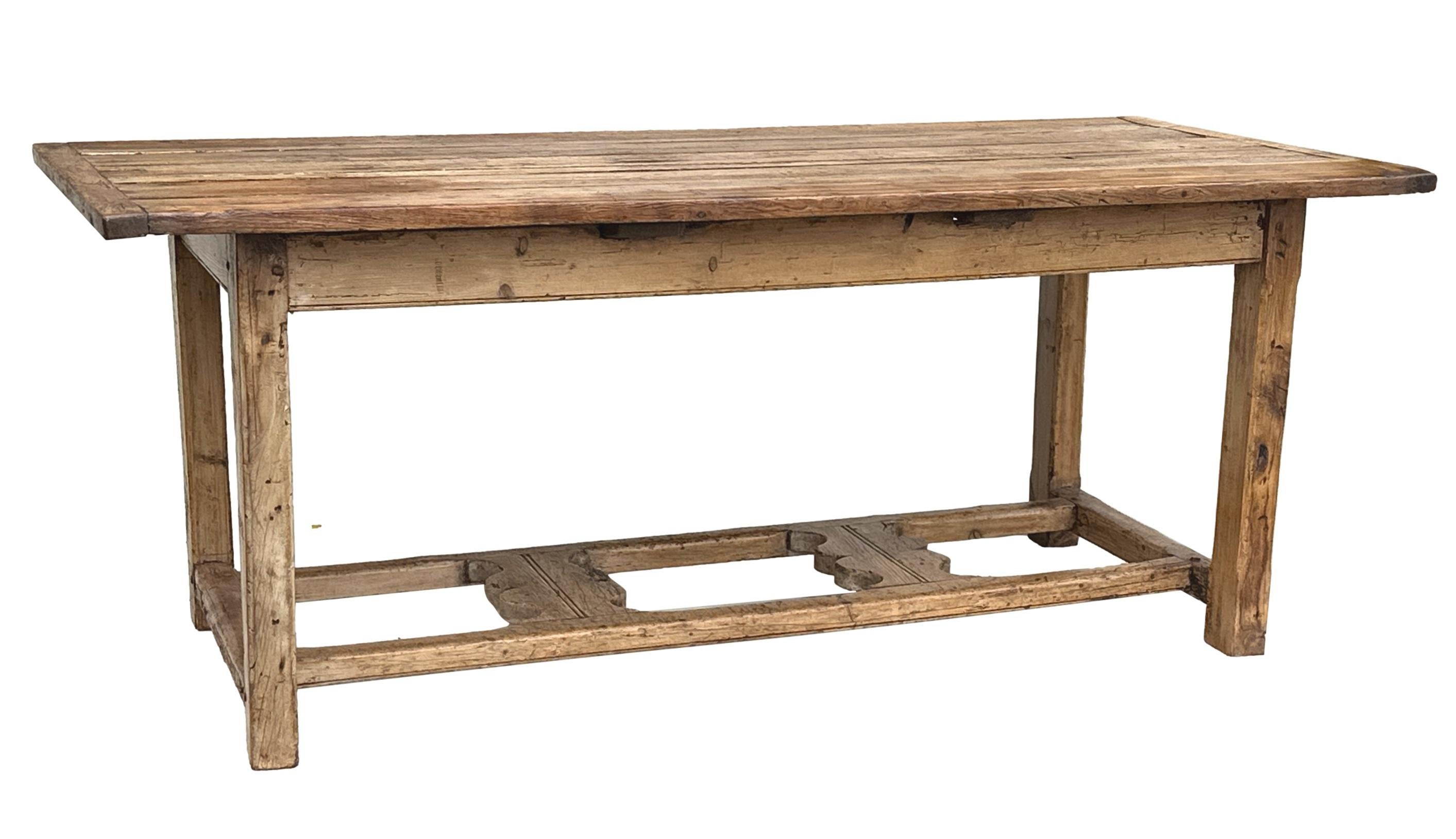 Table à manger de ferme ou de cuisine victorienne en pin en vente 4