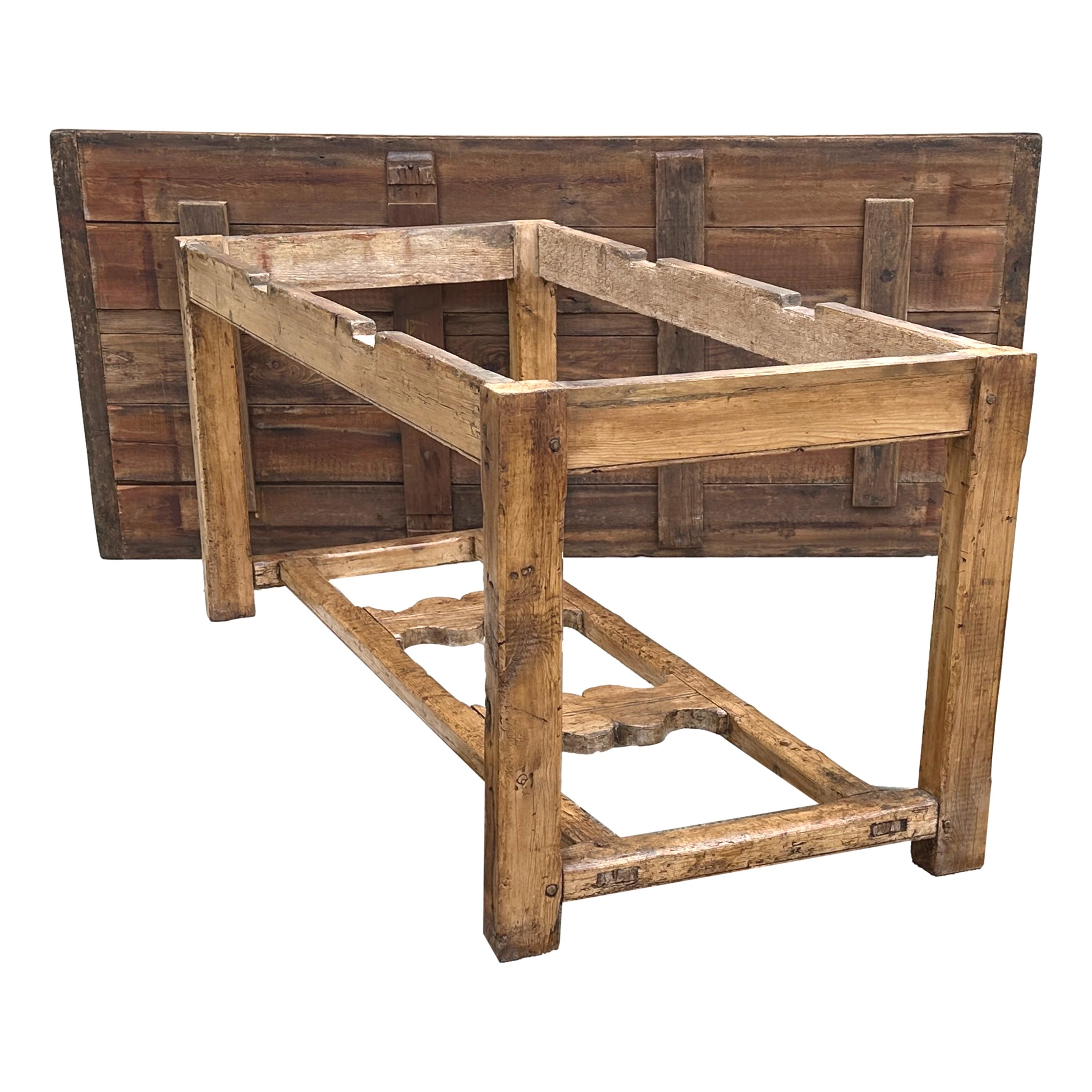 Table à manger de ferme ou de cuisine victorienne en pin en vente 6