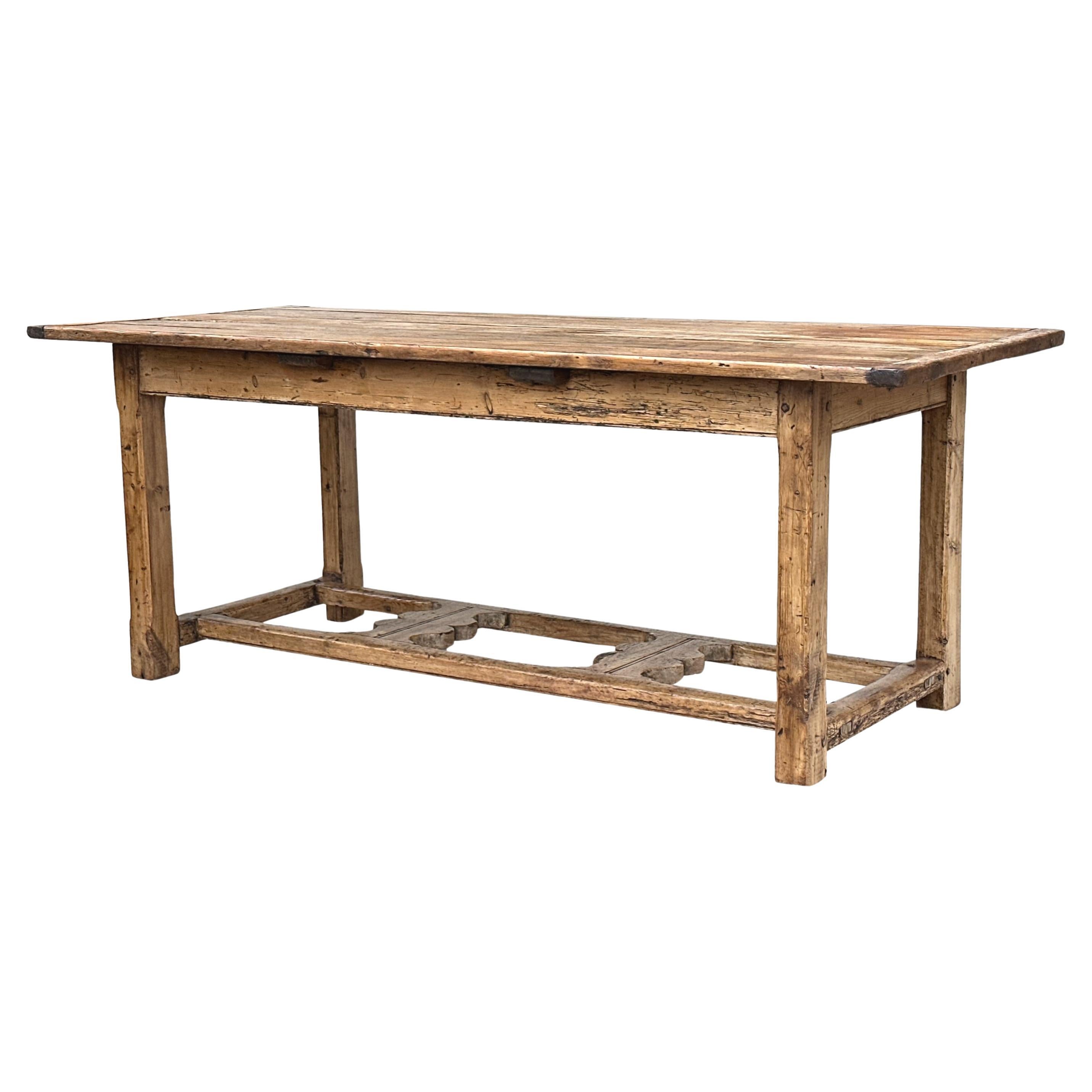 Victorian Pine Kitchen Farmhouse Dining Table