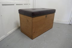 Victorian Pine Ottoman, Blanket Toy Box or Window Seat
