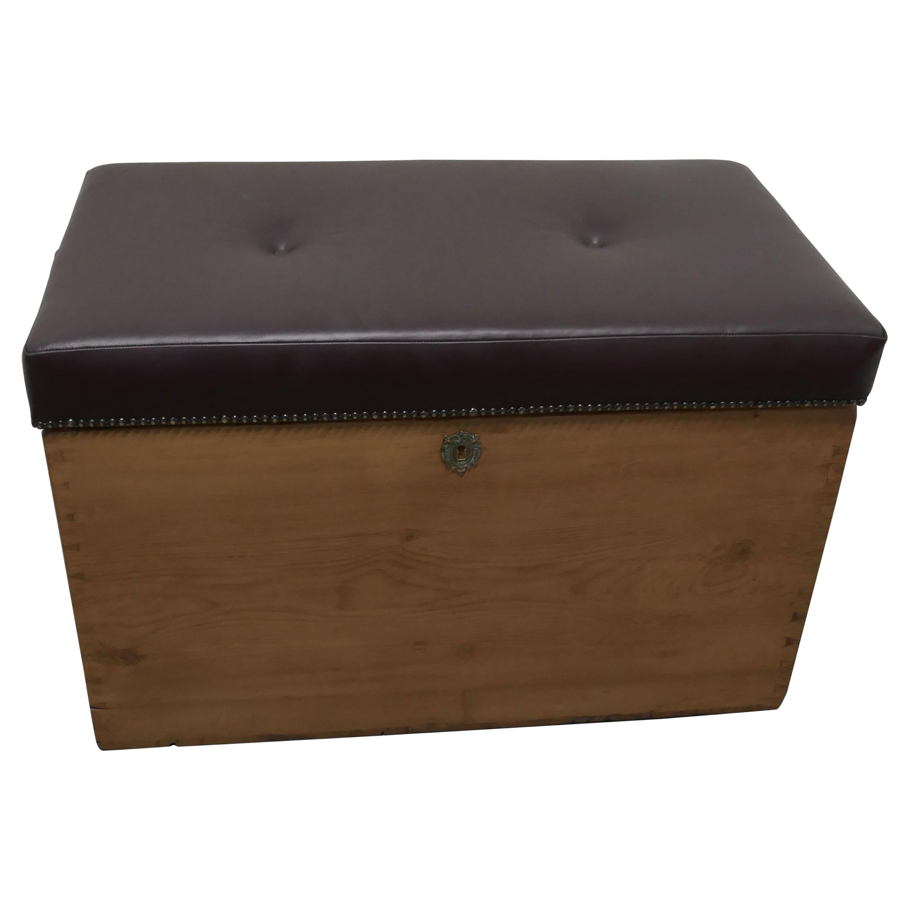 Victorian Pine Blanket Box, Coffee Table or Shoe Tidy at 1stDibs