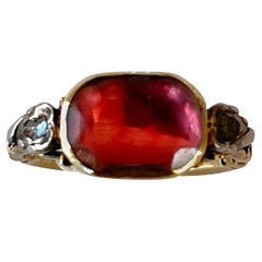 Victorian Pink Paste Diamond Portuguese Ring