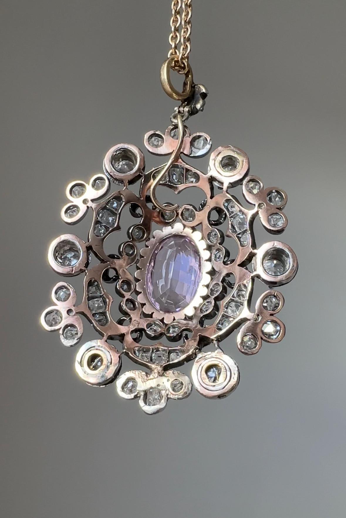 victorian diamond pendant