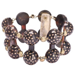 Victorian Pique Stars and Domes Bracelet