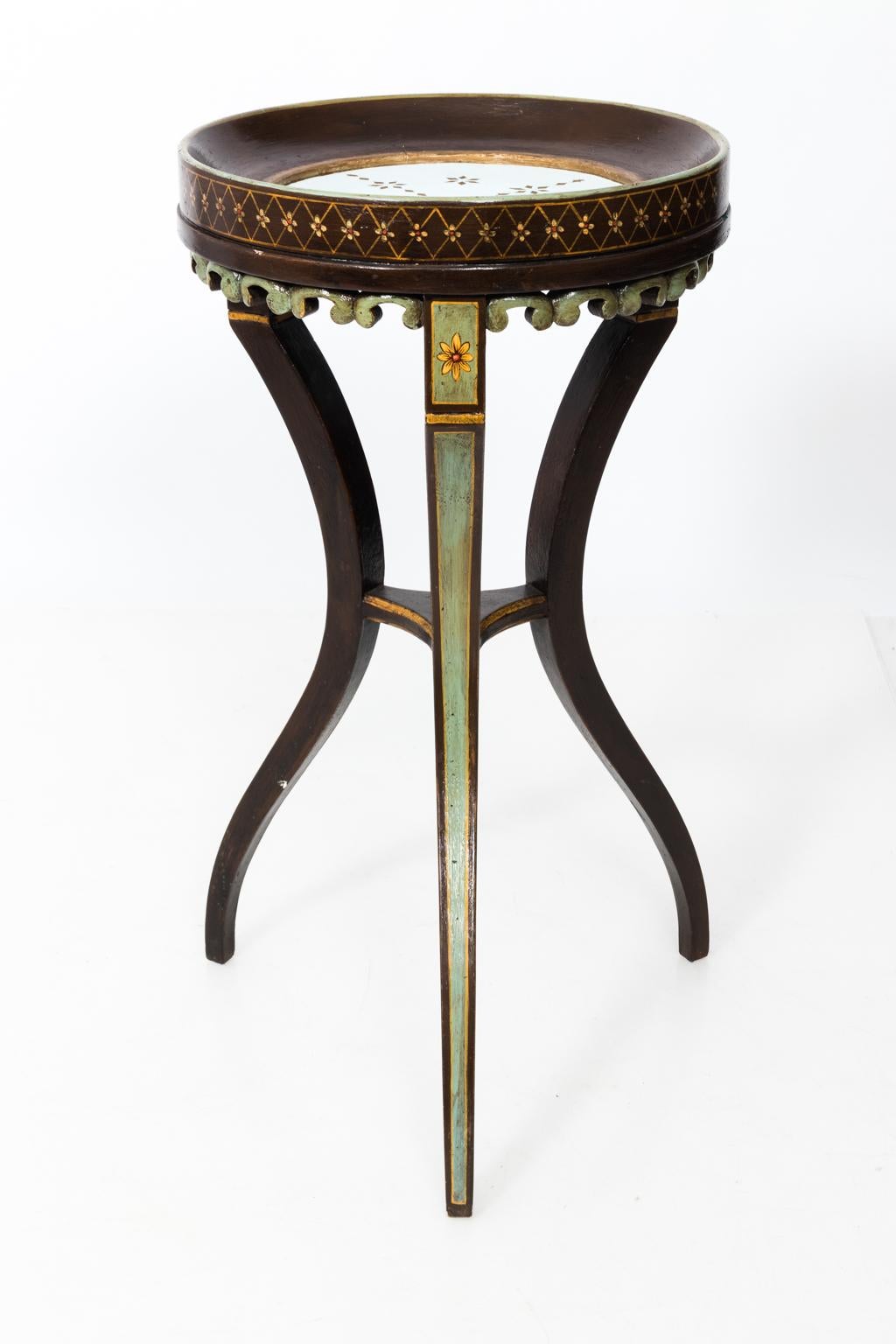 Painted Victorian Plant Stand