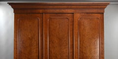 Victorian Plumb Pudding Mahogany Wardrobe