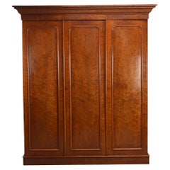 Victorian Plumb Pudding Mahogany Wardrobe Antique Victorian Plumb Pudding Mahogany Wardrobe