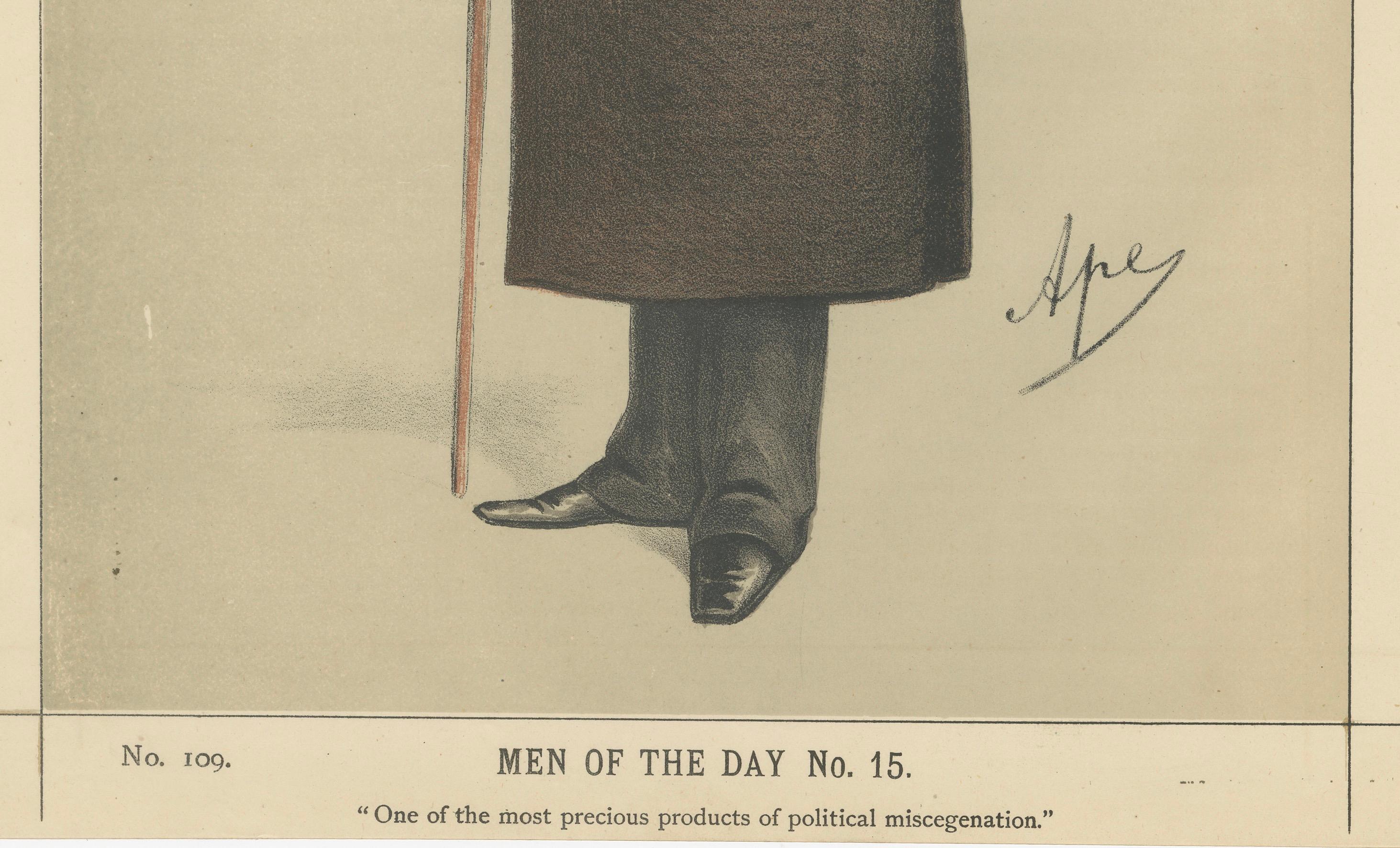Victorian Political Figure with Top Hat – Vanity Fair Men of the Day No.15, 1870