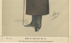 Victorian Political Figure with Top Hat – Vanity Fair Men of the Day No.15, 1870
