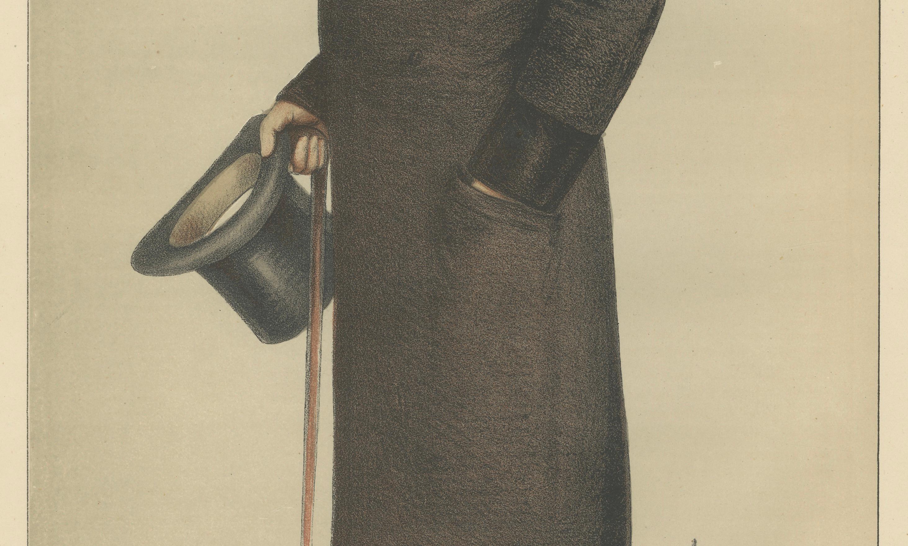 Victorian Political Figure with Top Hat – Vanity Fair Men of the Day No.15, 1870