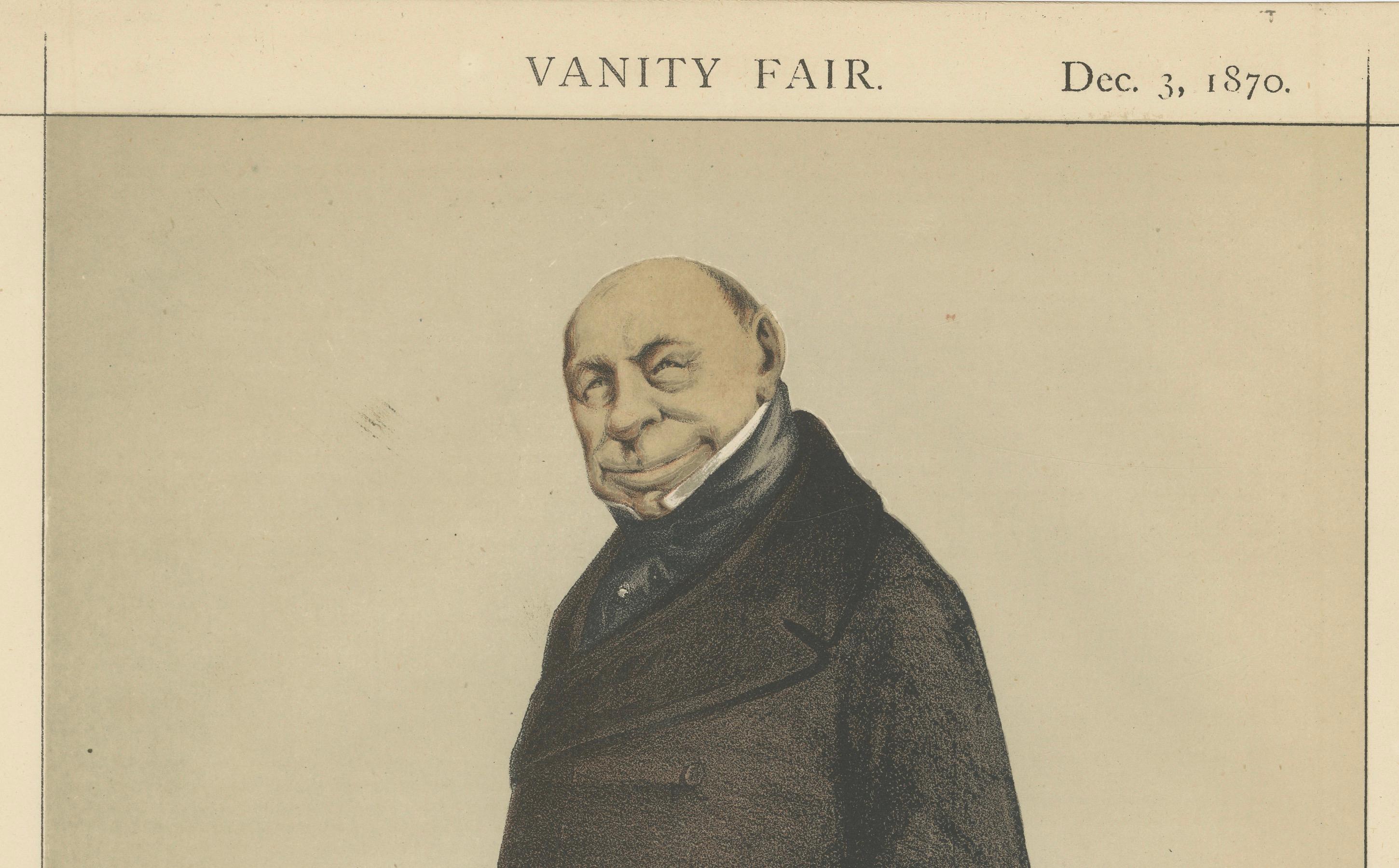Victorian Political Figure with Top Hat – Vanity Fair Men of the Day No.15, 1870
