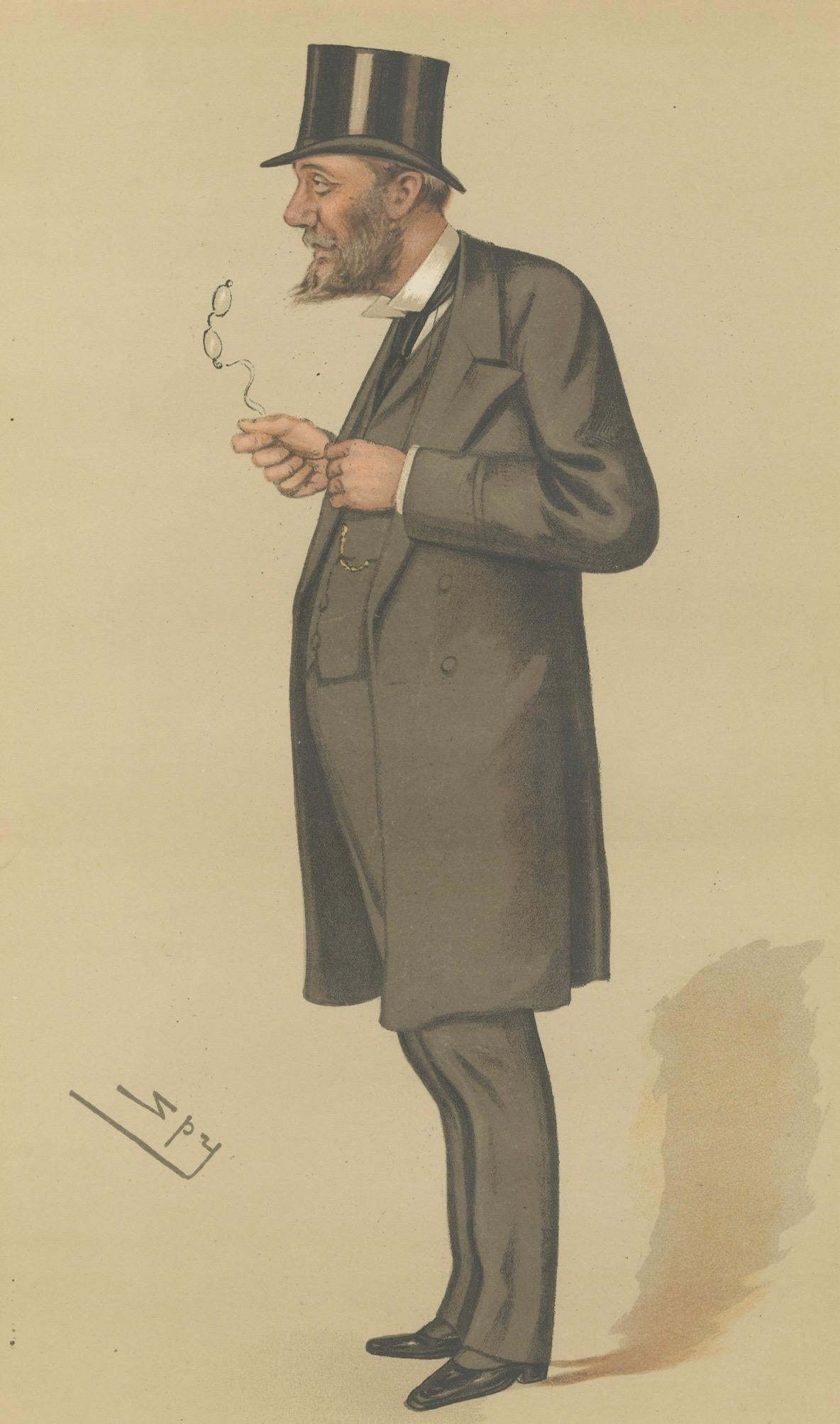 Victorian Political Portrait – Vanity Fair “A Liberal Whip” Spy Cartoon 1883