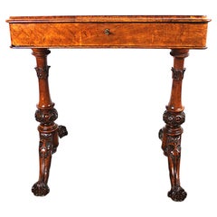 Tavolo da lavoro inglese vittoriano in Oak Oak