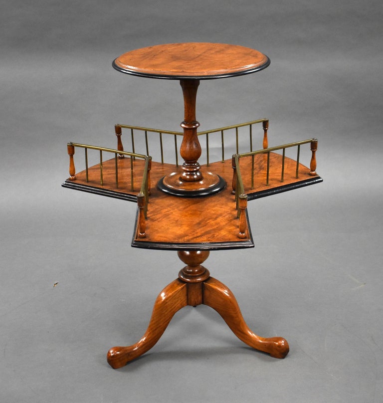 Victorian Pollard Oak Revolving Bookstand For Sale at 1stDibs