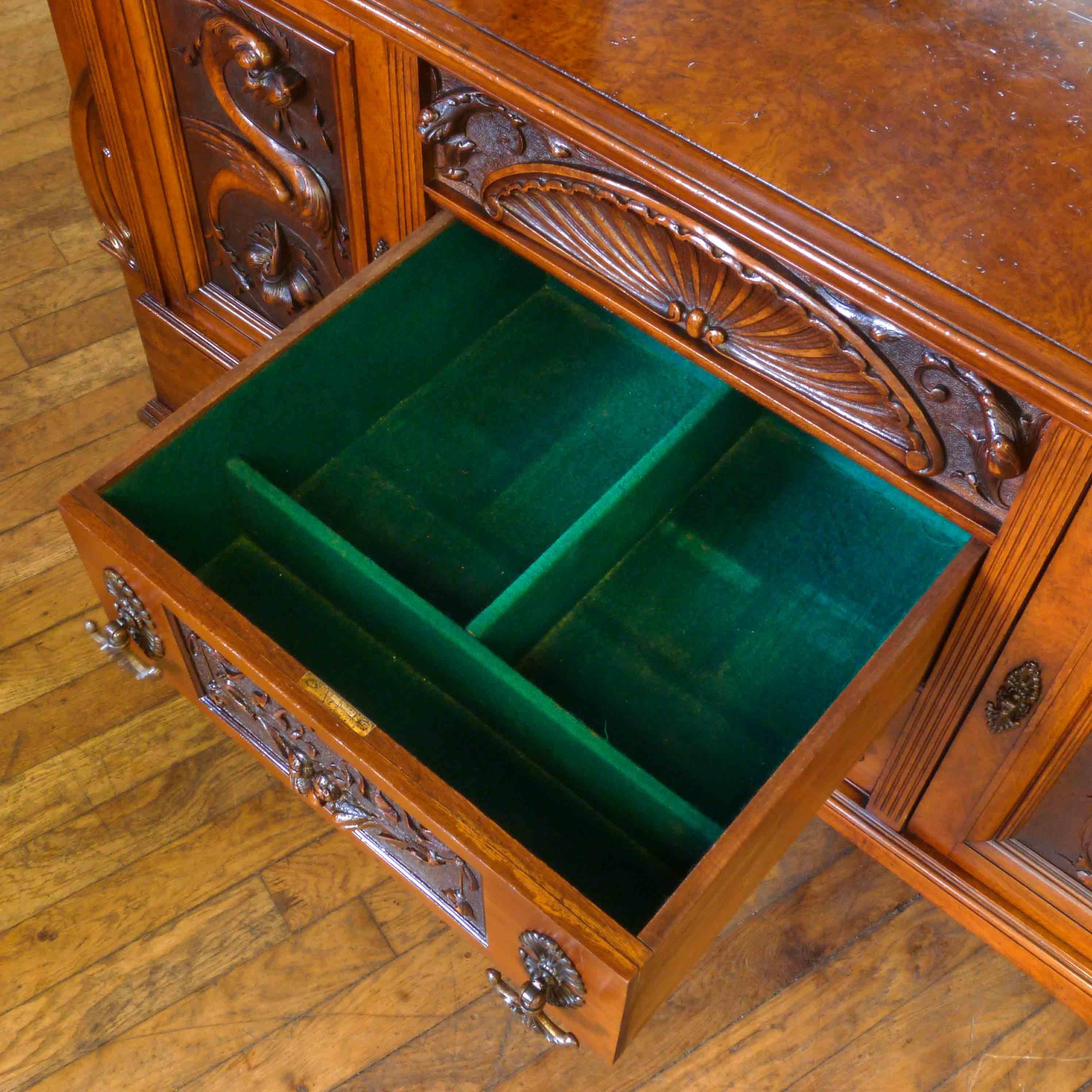 Victorian Pollard Oak Sideboard 8