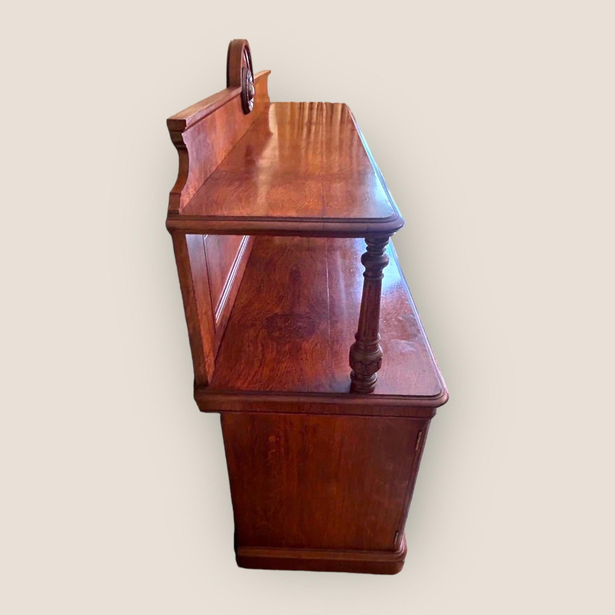 British Victorian Pollard Oak Sideboard For Sale