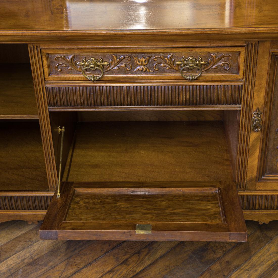 Late 19th Century Victorian Pollard Oak Sideboard For Sale