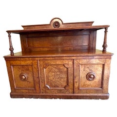 Antique Victorian Pollard Oak Sideboard