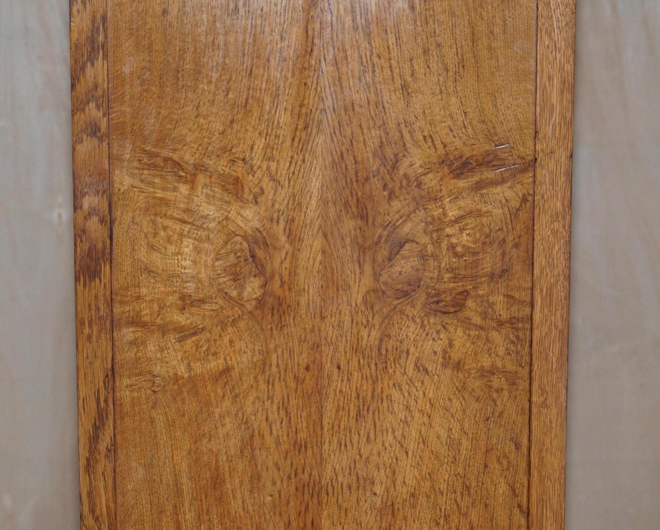 Victorian Pollard Oak Wardrobe with Front Door Mirror Must See Timber Patina 10
