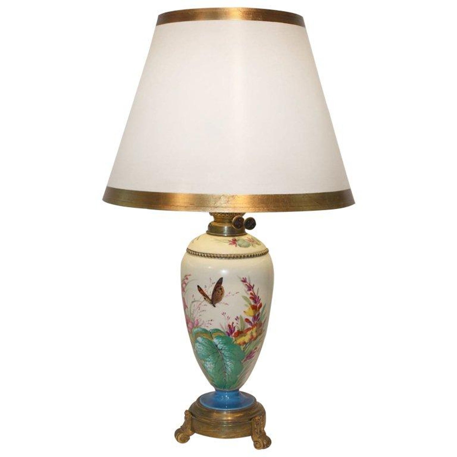 Victorian Porcelain Lamp For At, Vintage Table Lamps Montreal