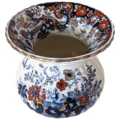 Victorian Porcelain Spittoon, circa 1880 by Imari, Japan