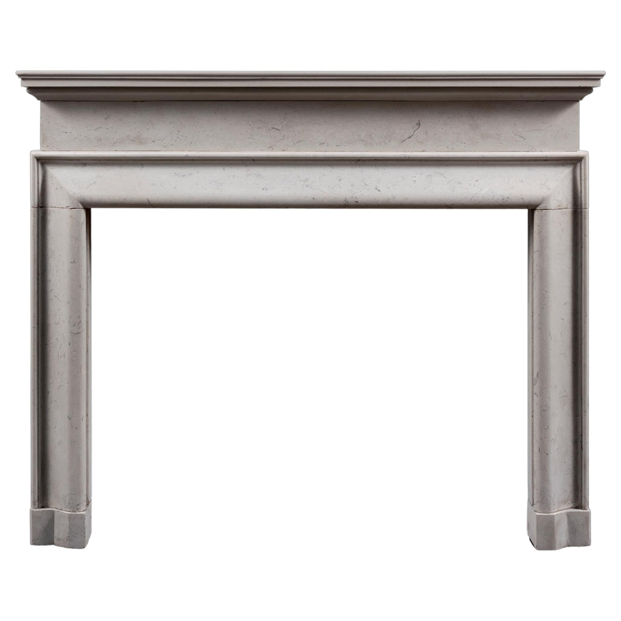 Victorian Portland Stone Bolection Fireplace Surround For Sale