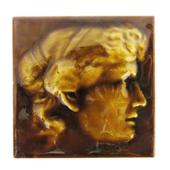 Victorian Portrait Tile Pair by Kensington Tile