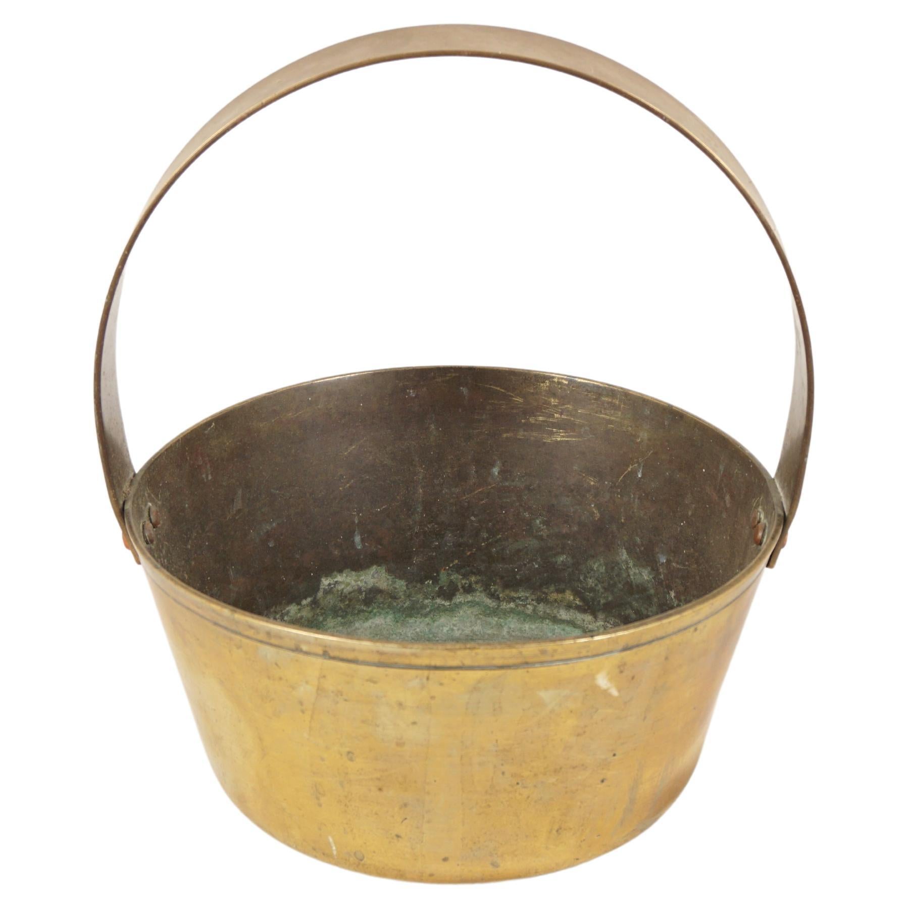 Panneau de préservation victorien, Jelly Pan, lourd moulé, laiton, Écosse 1880, H1035