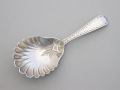 Victorian Provincial Silver Caddy Spoon, by Josiah Williams & Co, Exeter, 1875