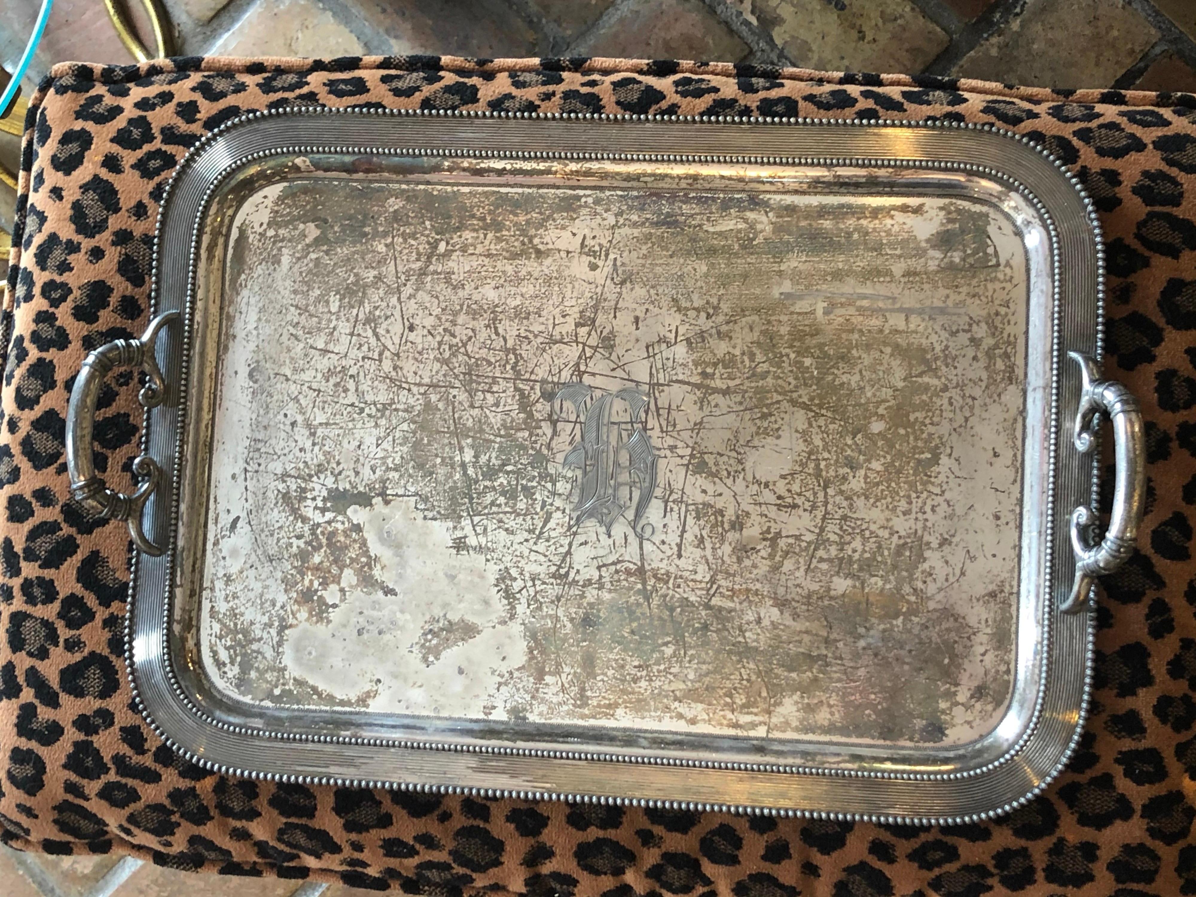 Victorian Quadruple Plated Serving Tray 15