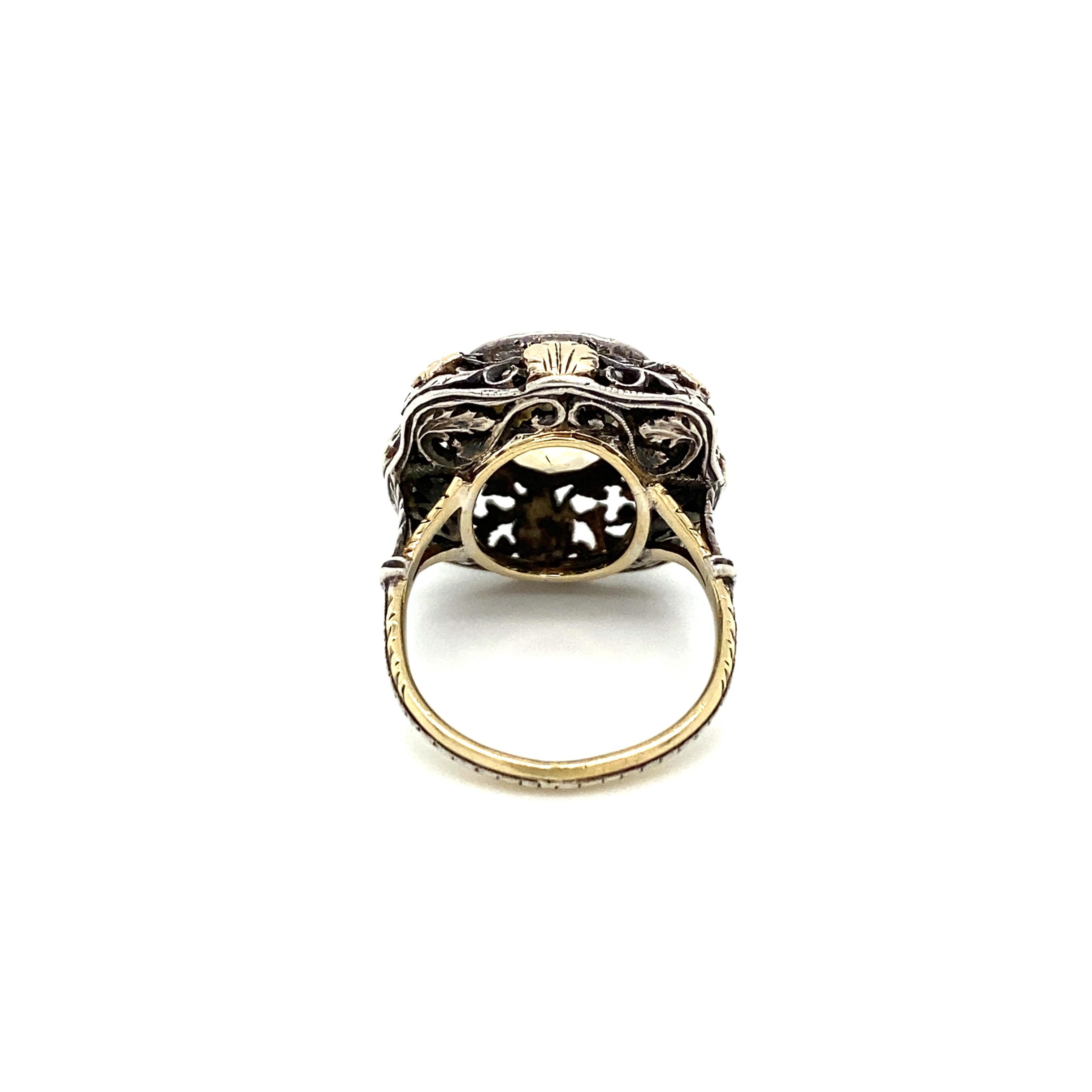 Victorian Quartz Gold Ring 5