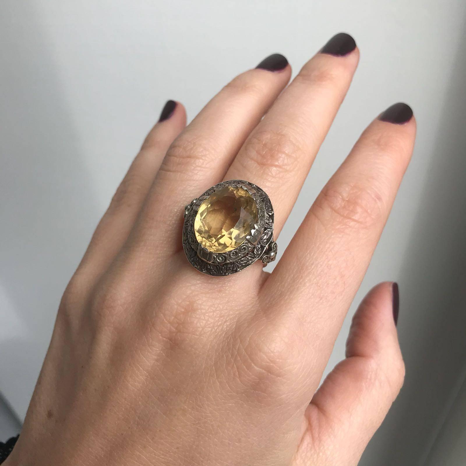 Victorian Quartz Gold Ring 1