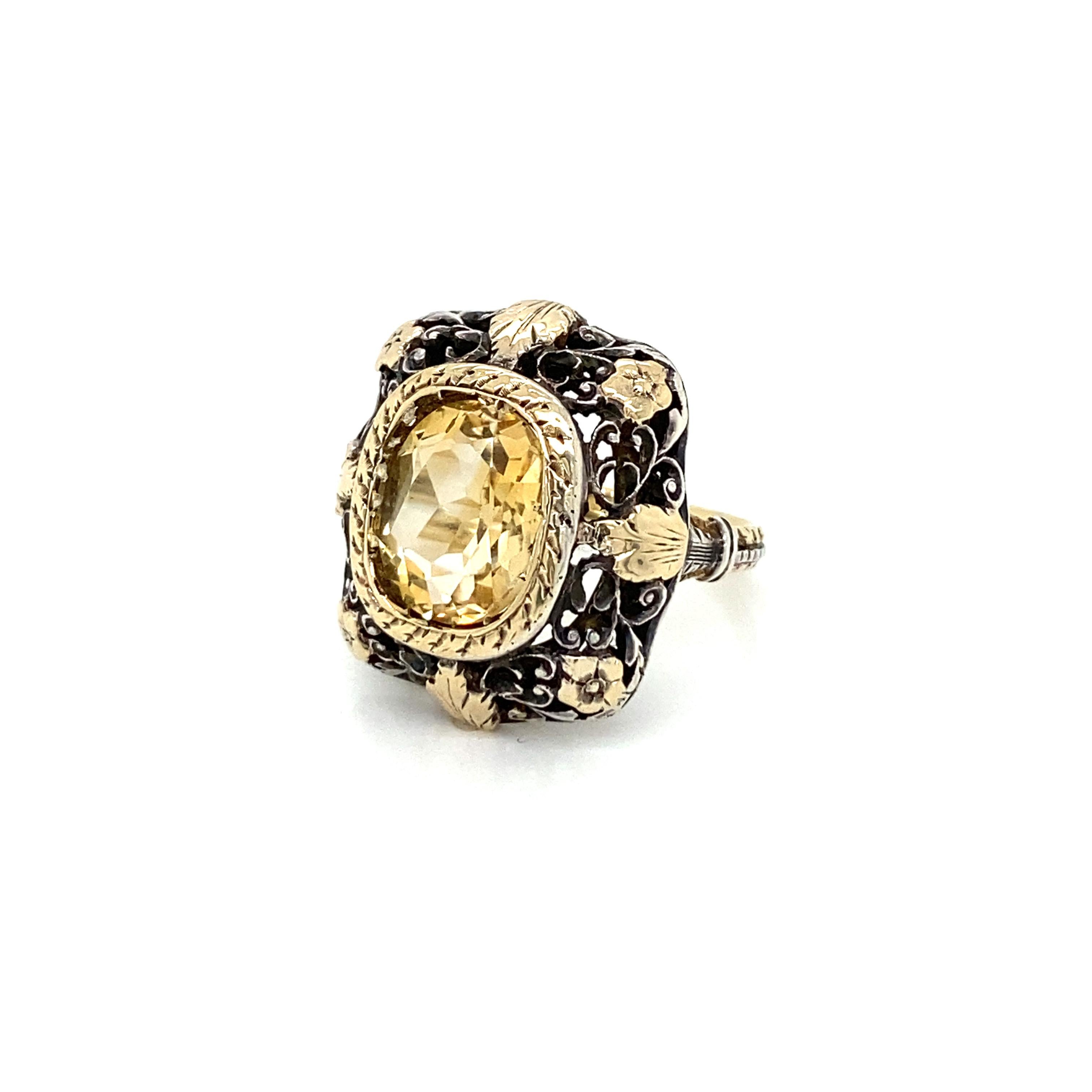 Victorian Quartz Gold Ring 1