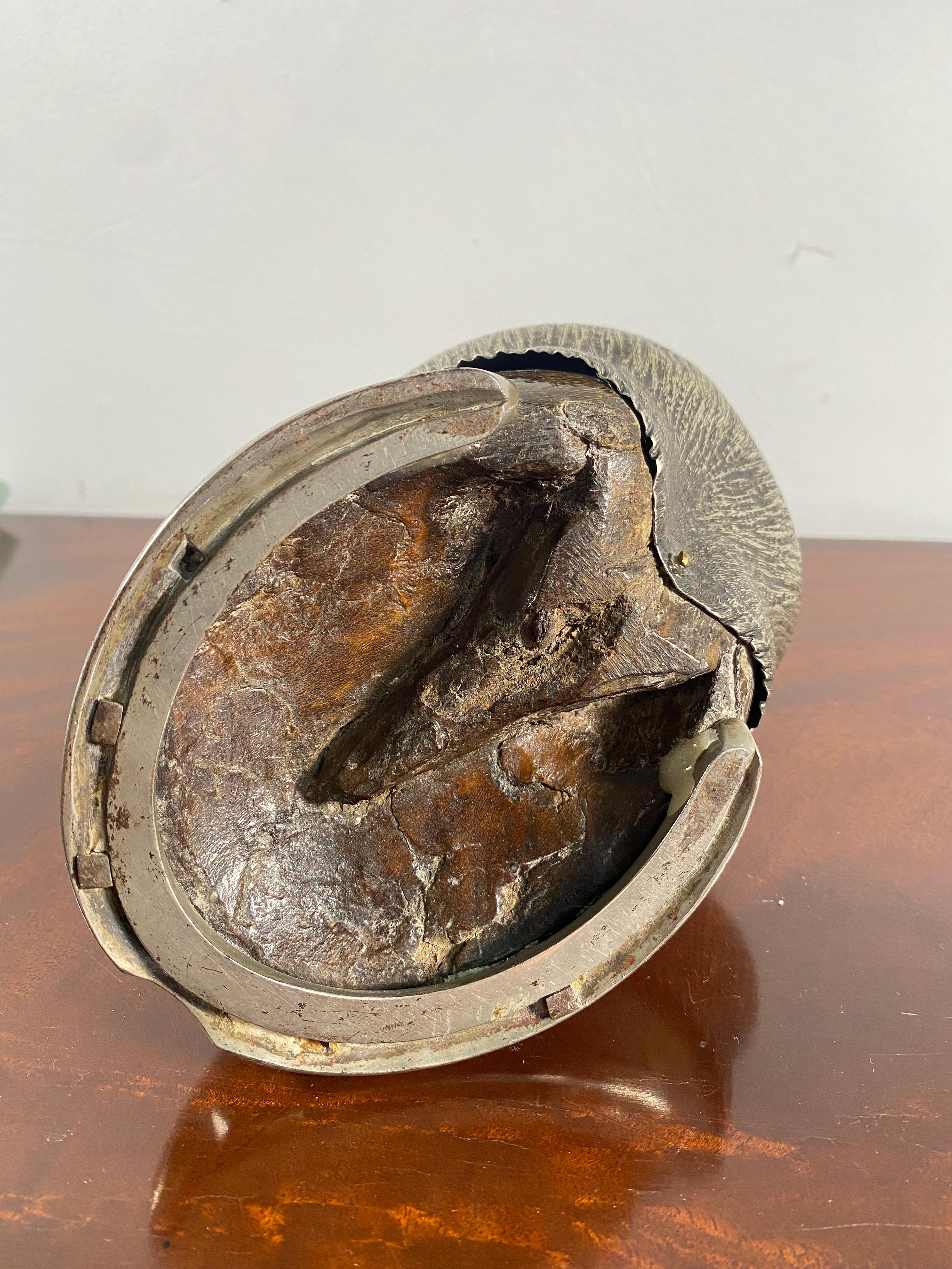 English Victorian Racehorse Hoof Inkwell Taxidermy