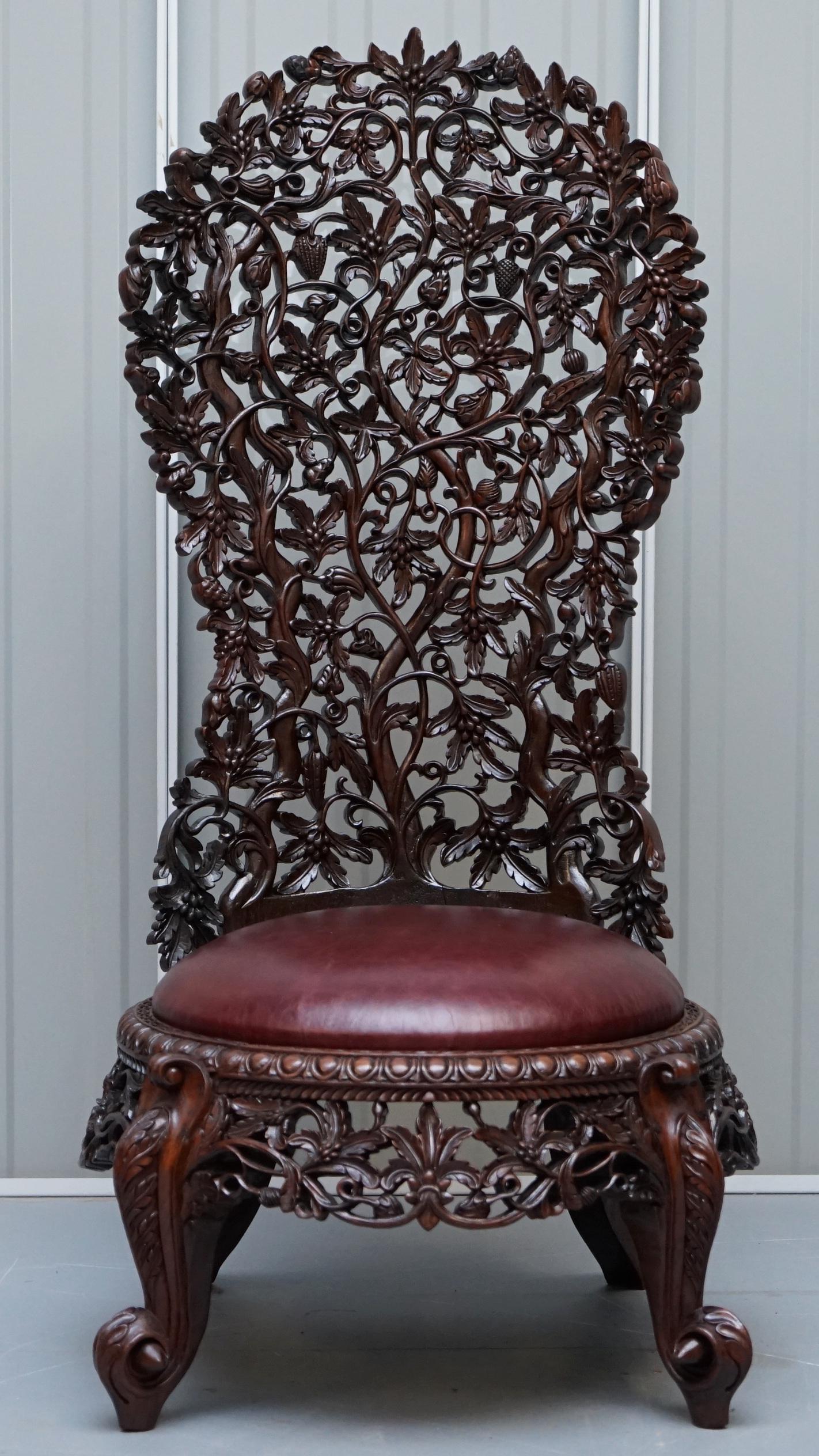 victorian wood chair