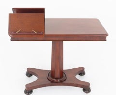 Victorian Reading Table Mahogany Side Period 1860