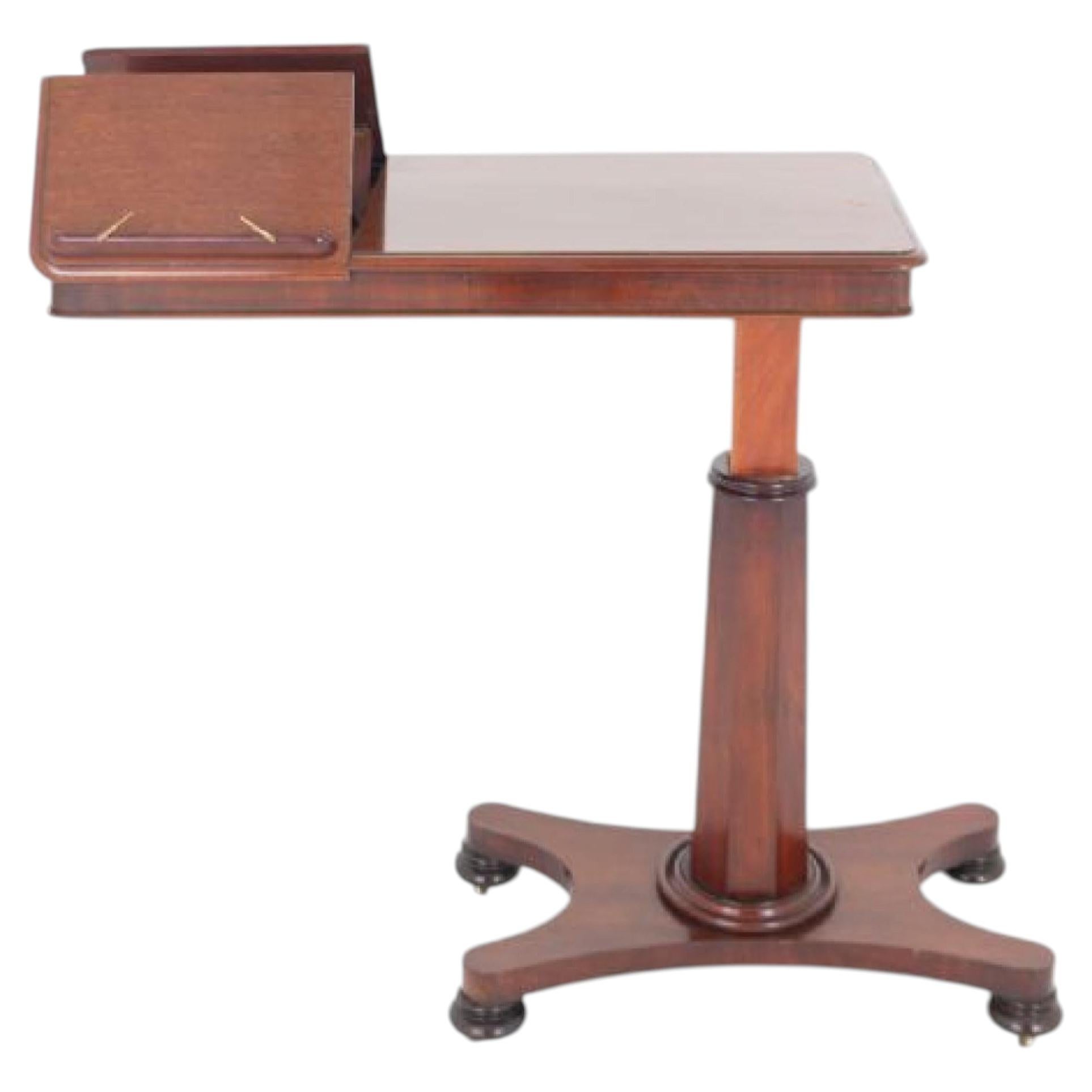 Victorian Reading Table Mahogany Side Period 1860