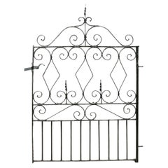 Victorian Style Scrollwork Pedestrian Gate For Sale at 1stDibs