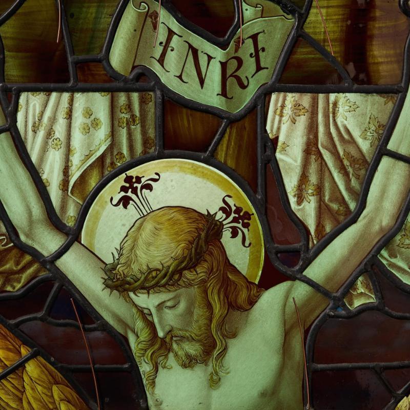 Vetrata antica religiosa vittoriana in vendita 9