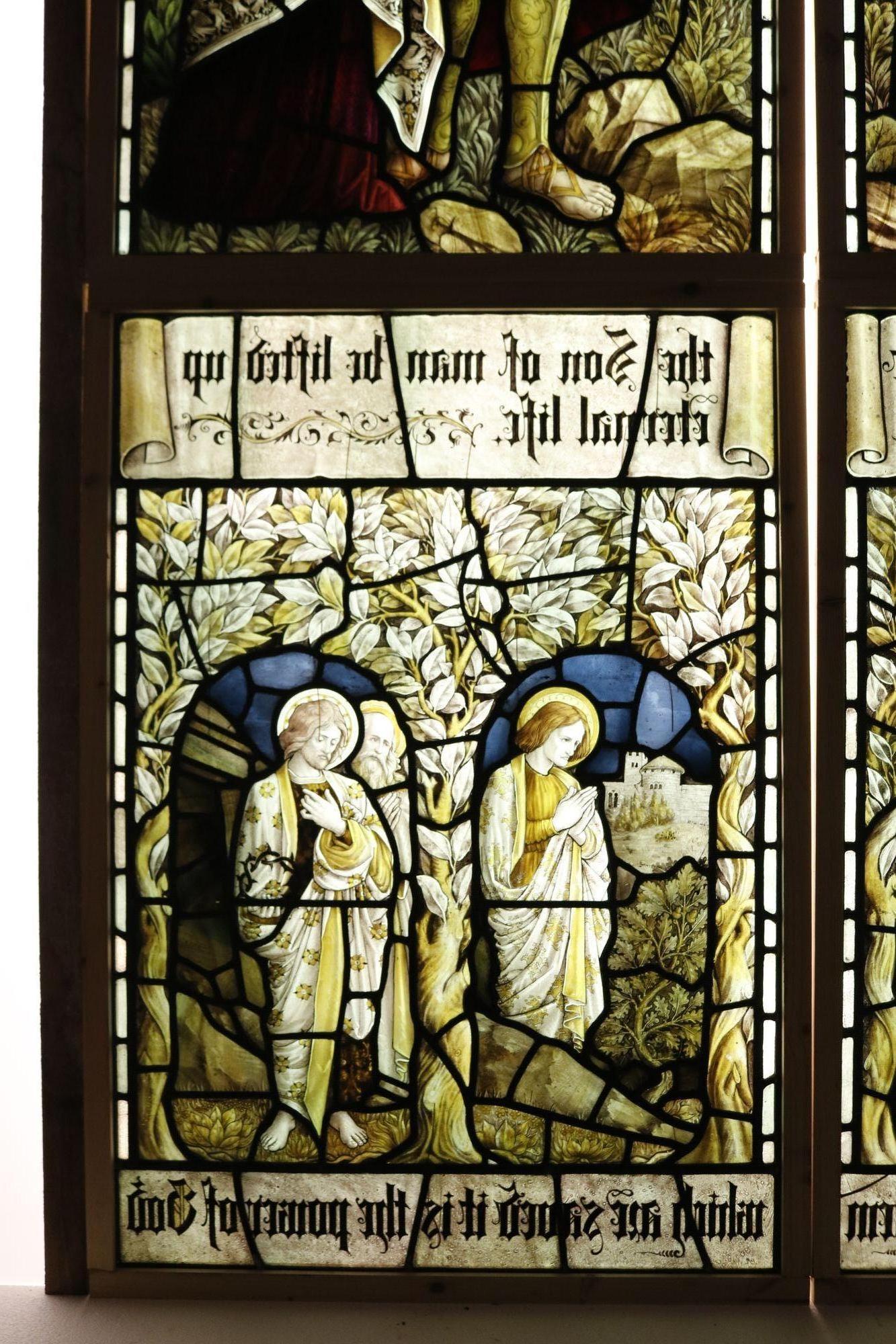 Vetrata antica religiosa vittoriana in vendita 2