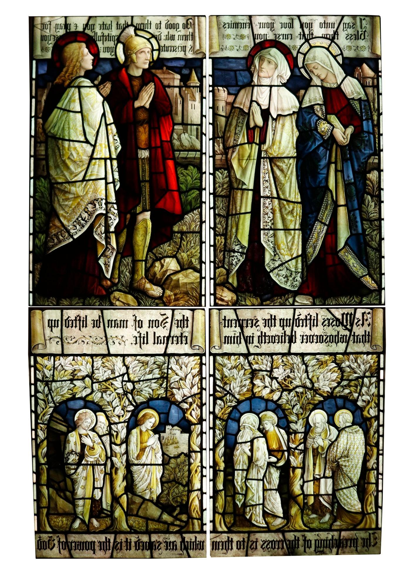 Vetrata antica religiosa vittoriana in vendita 1