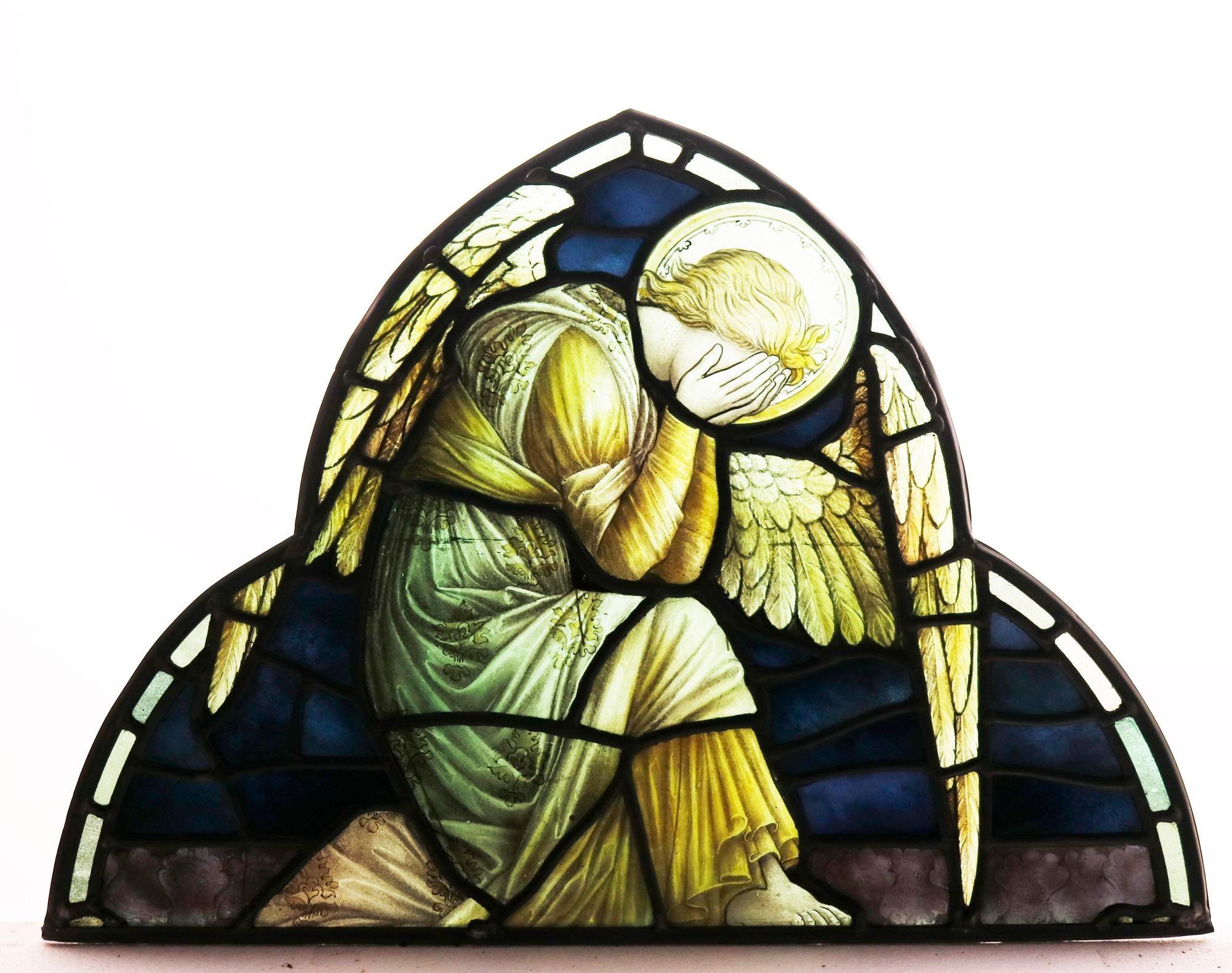 Vetrata antica religiosa vittoriana in vendita 3