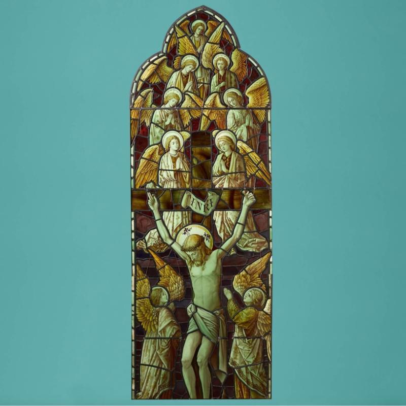 Vetrata antica religiosa vittoriana in vendita 8