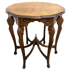 Victorian Renaissance Revival Style Walnut Center Table
