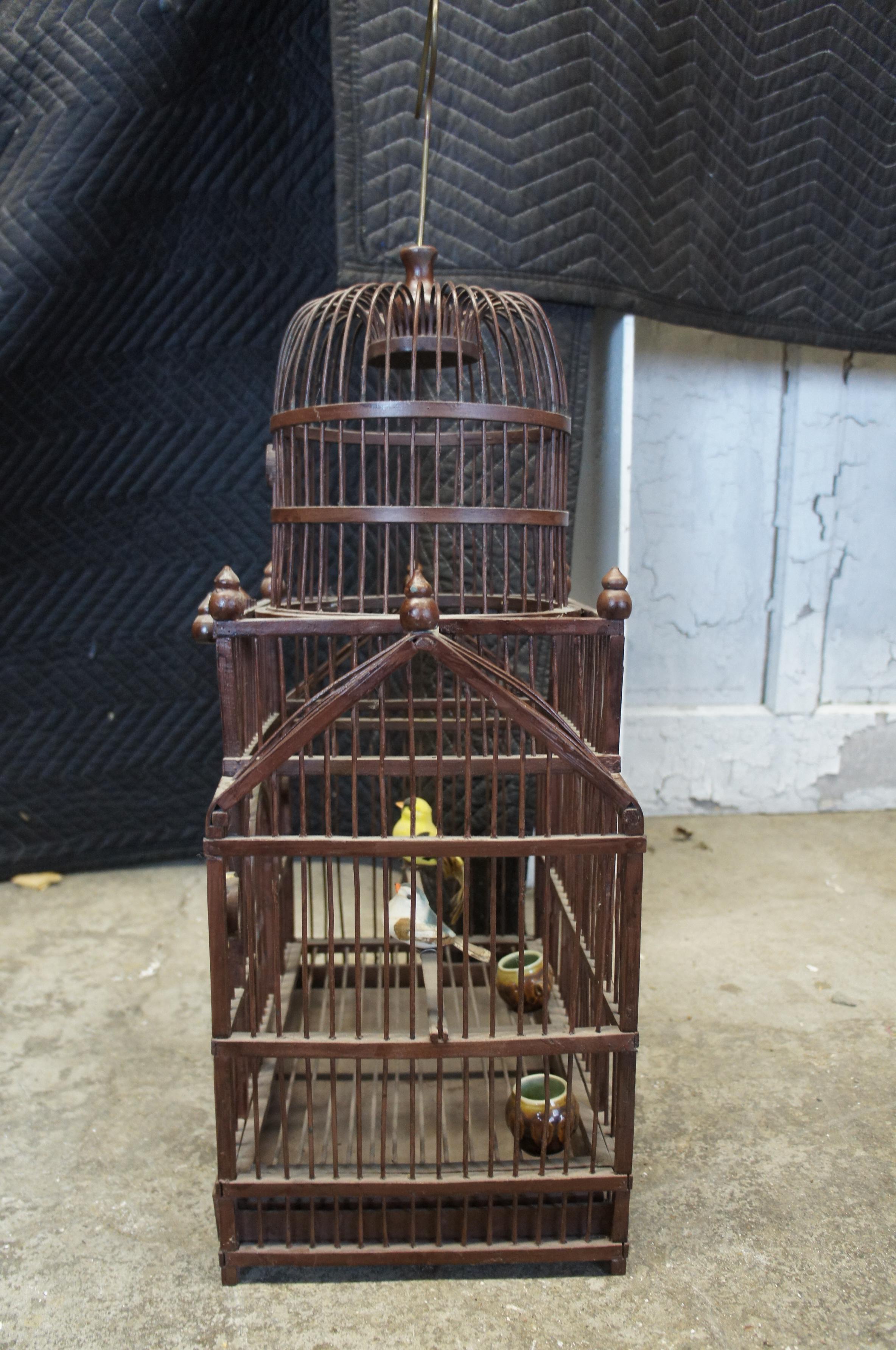 Métal Cage à oiseaux suspendue en forme de dôme architectural Revive Cathedral 25
