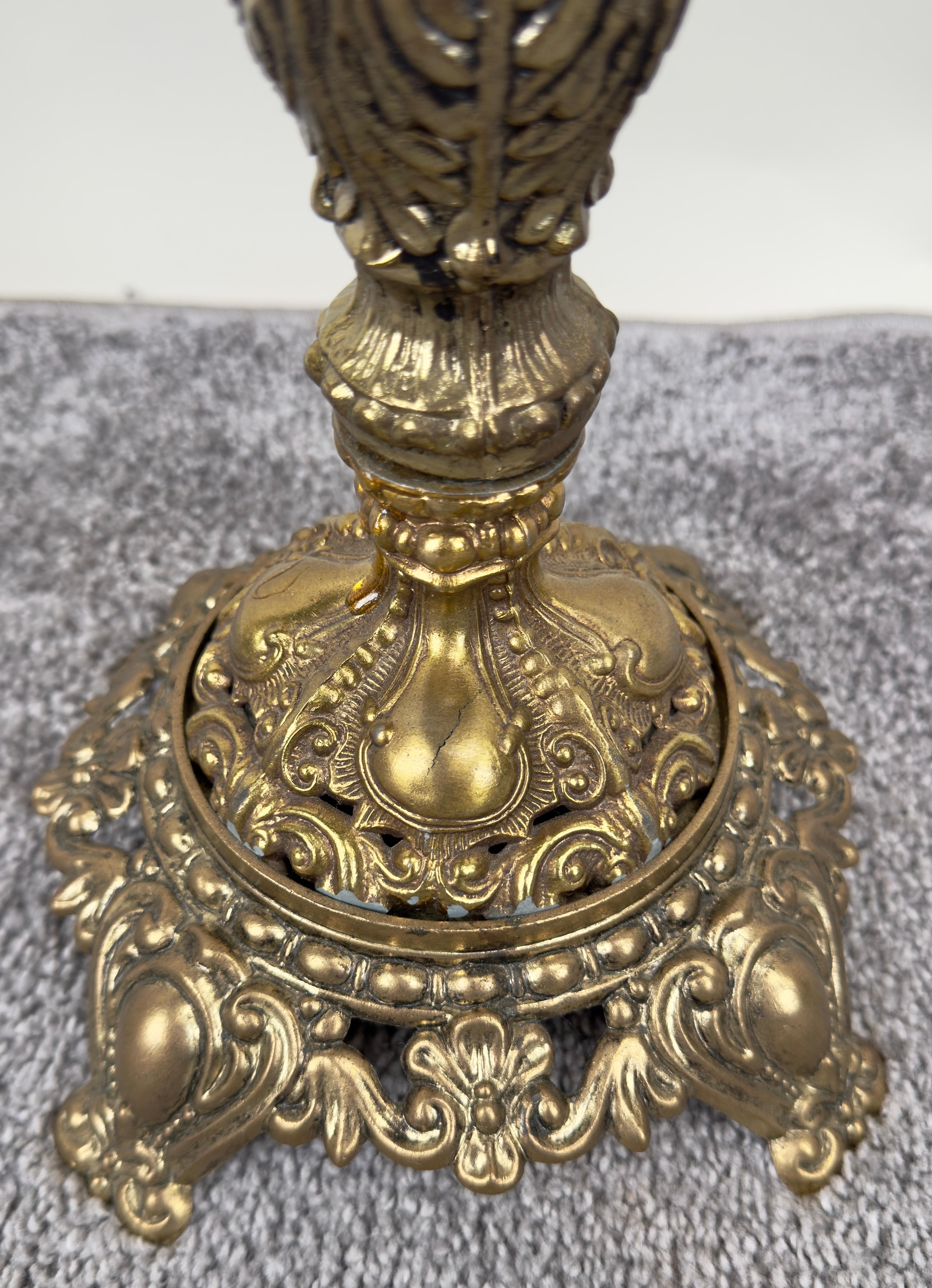 Victorian Revival Chess Table & Pieces with Marble Top & Bronze Base For Sale 8