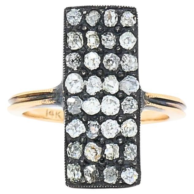 Victorian Revival Diamond Ring 14k Gold