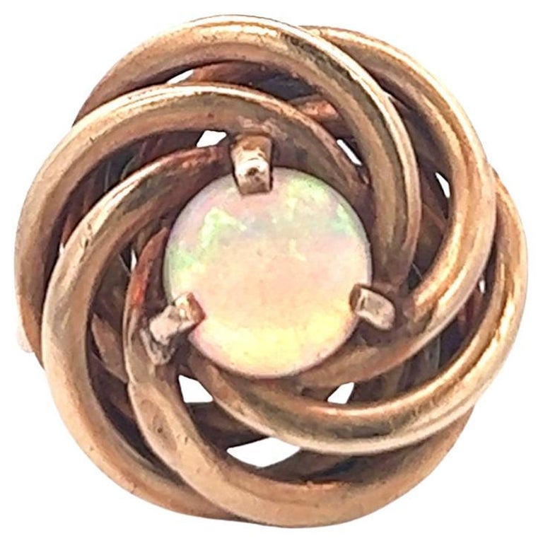 Victorian Revival F and F Felger Opal 14 Karat Yellow